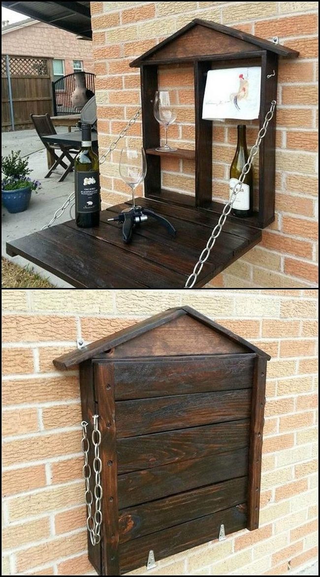 Fold-Down Wall Dining Solution