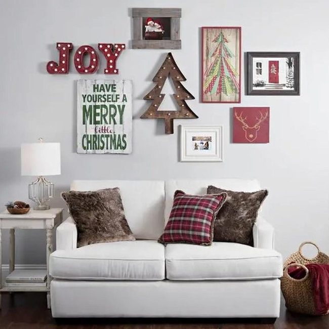 Wooden Tree With Giant Joy Letters