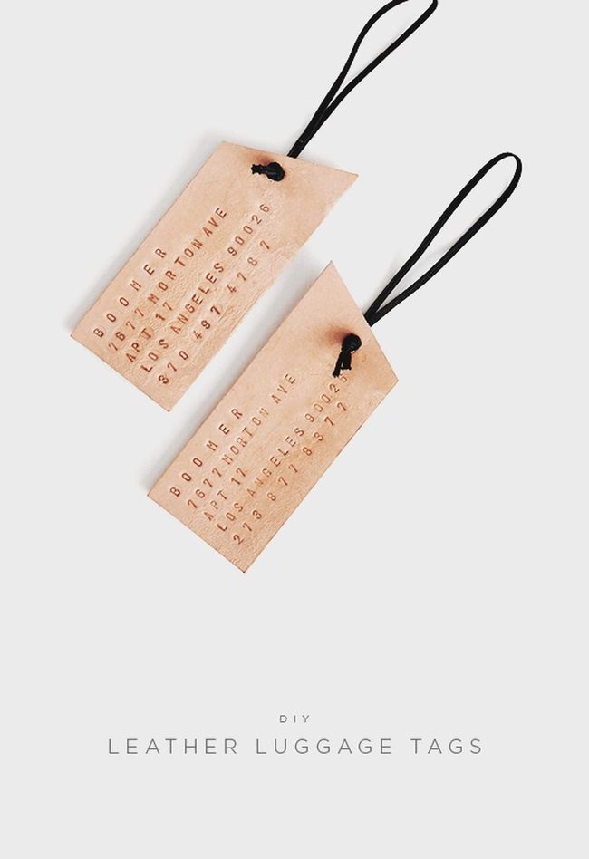 Tan Leather Travel Identity