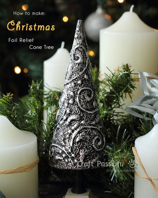 Silver Metallic Trees With Greenery