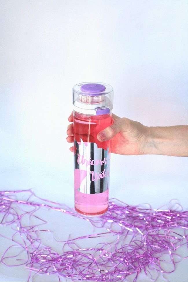 Silver Unicorn Shimmer Bottle