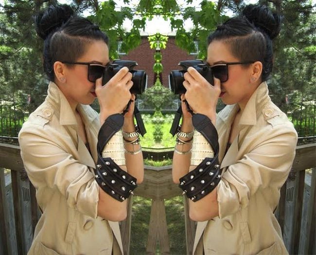 Photographer In Dappled Shadows