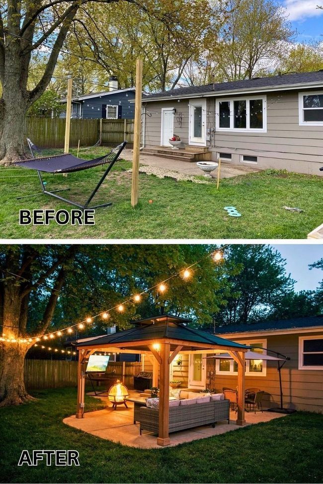 White Wicker Patio On Budget