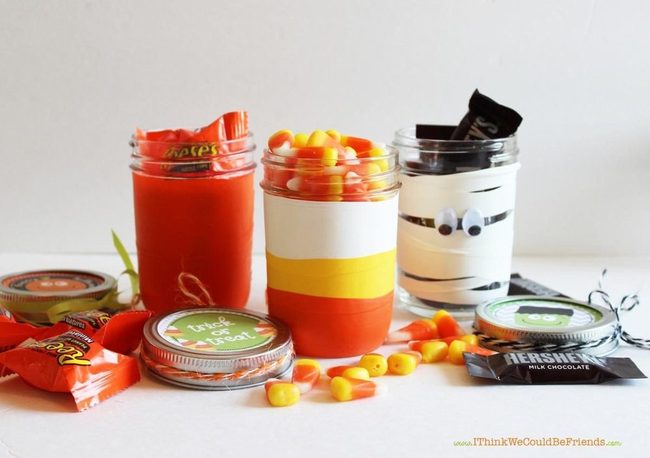 Striped Candy Jar Trio