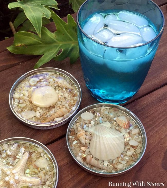 Seashell Coasters Coastal Elegance