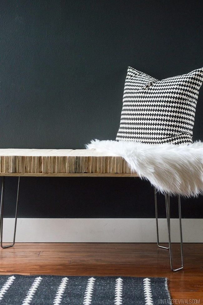 Black Metal Bench Statement