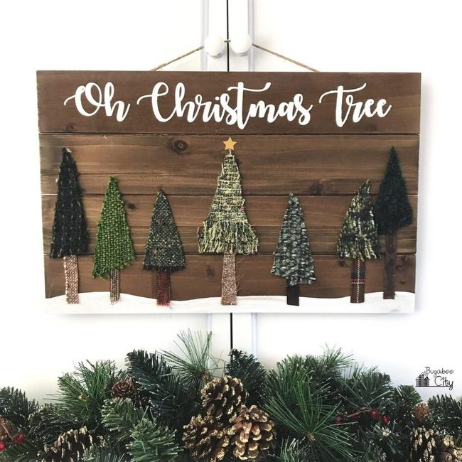 Gold Star Woodland Christmas Tree