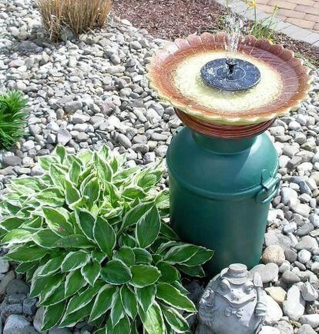 Vintage Metal Jug Water Feature