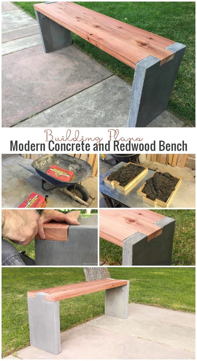Raw Concrete Garden Centerpiece