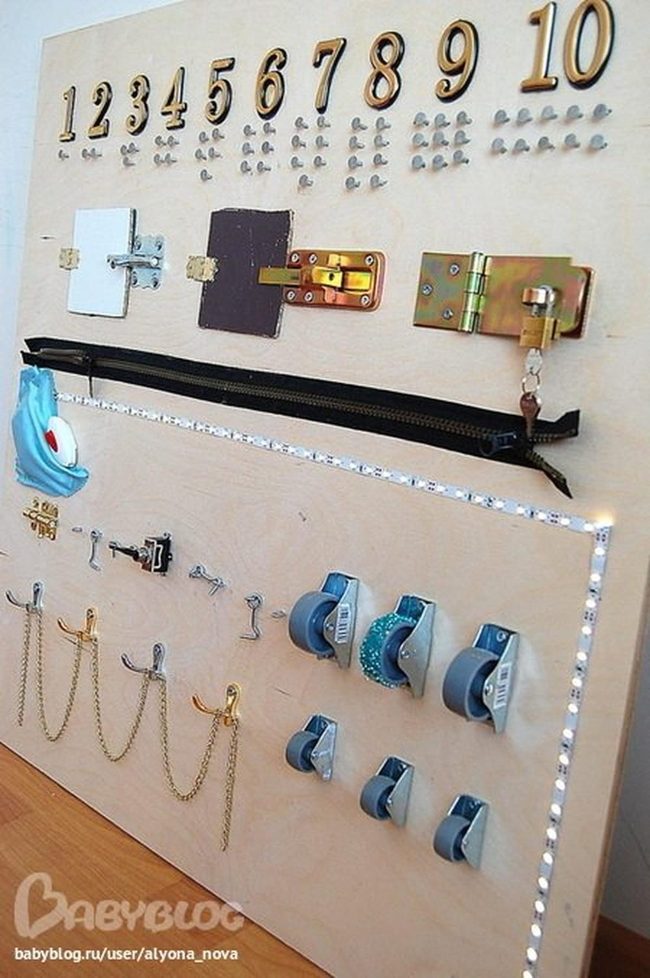 Metal Numbers With Shiny Locks And Zippers