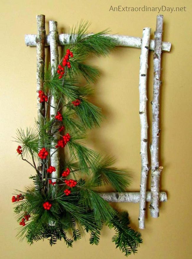 Birch Branches Natural Wreath