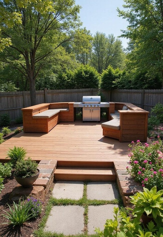 Elevated Grill Deck Entertainment Platform