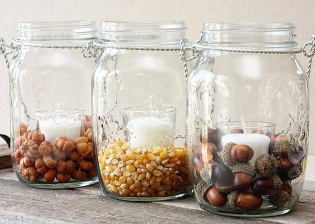Golden Corn Natural Candle Jars