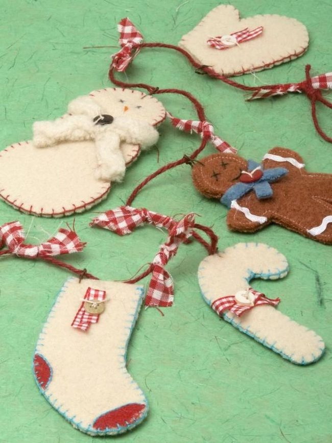 Handmade Felt Holiday Ornaments