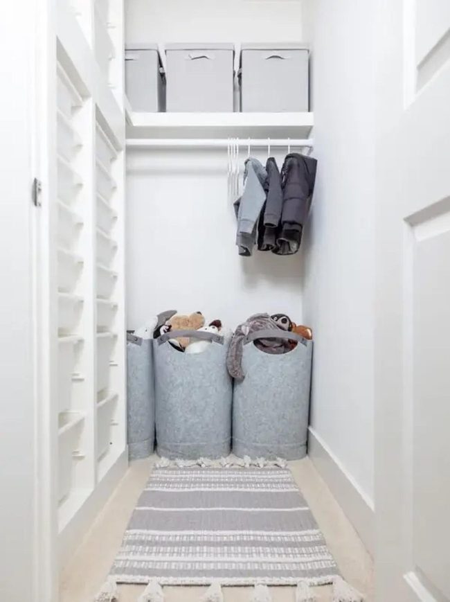 White Trofast Shelving System Closet