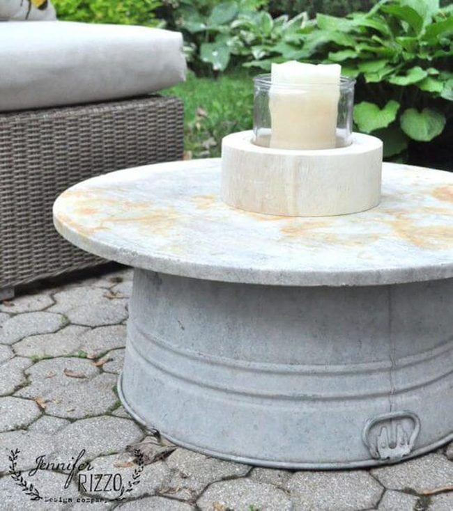 Concrete Drum With Living Greenery
