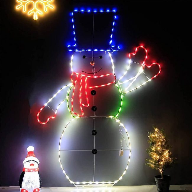 Blue-Hatted Snowman Welcome