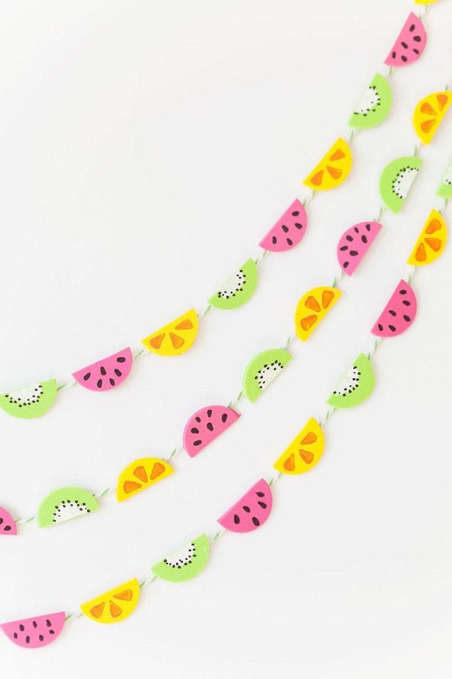 Colorful Fruit Slice Garland