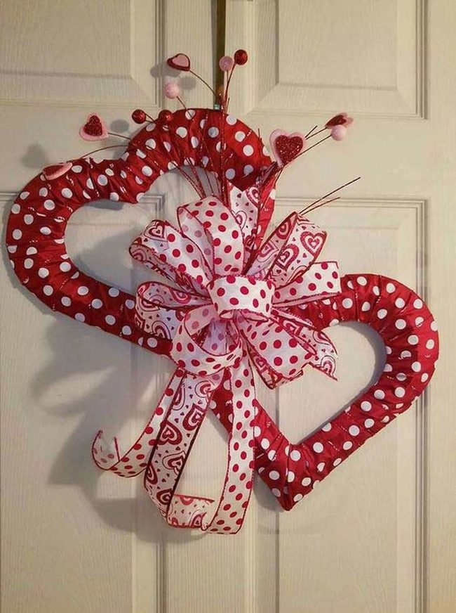 Butterfly Hearts Valentine Wreath