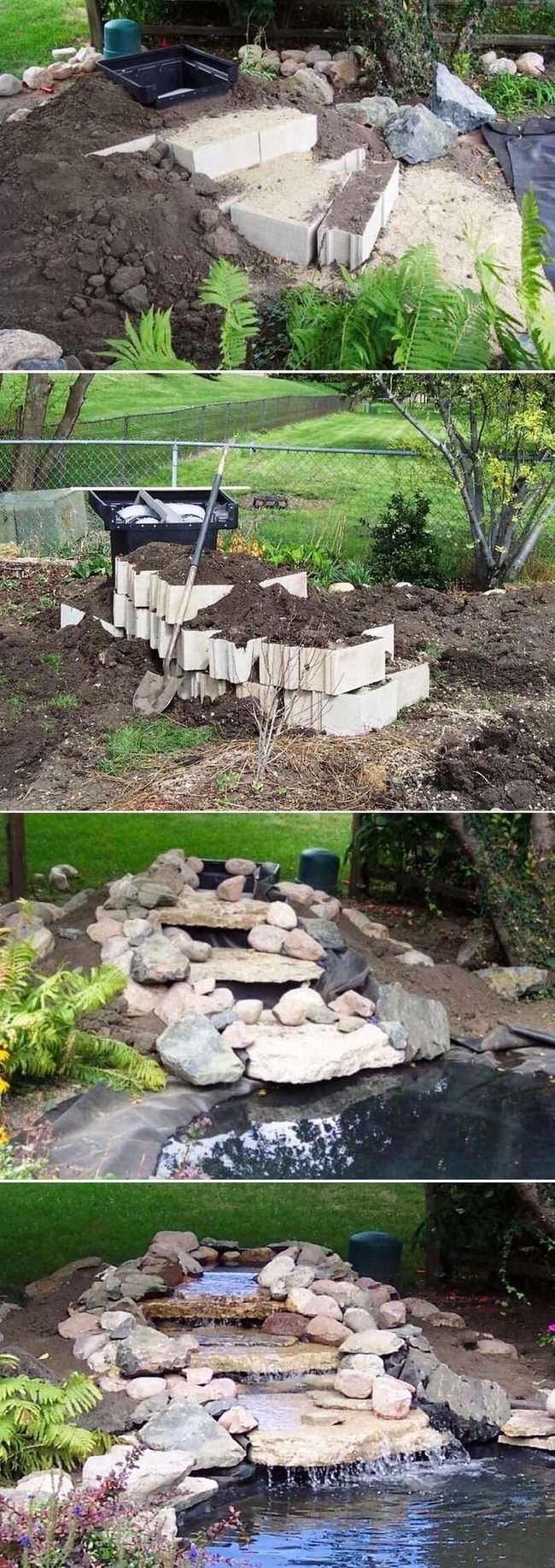 Stacked Stone Water Feature