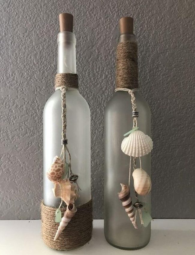 Frosted Glass Meets Natural Twine