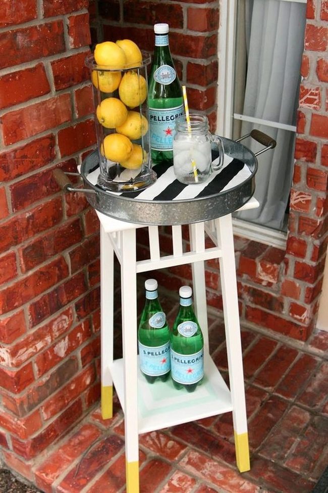 Bright Yellow Lemon Drink Station