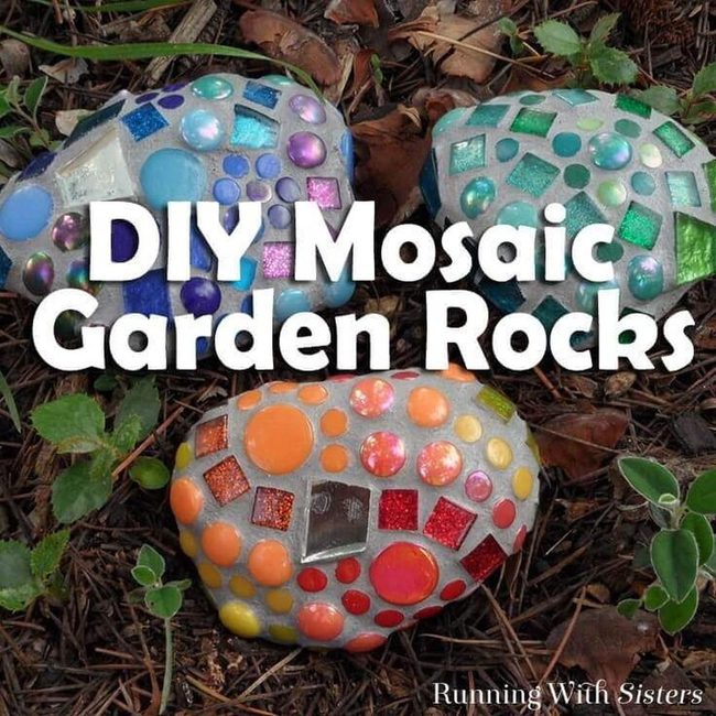 Colorful Mosaic Garden Stones