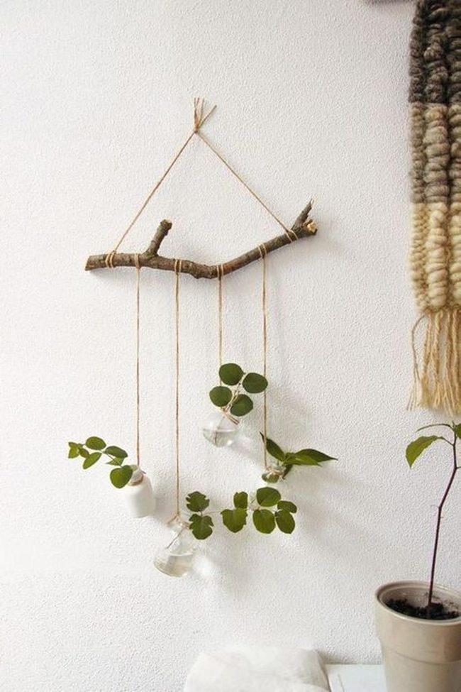 Hanging Glass Vessels Green Life
