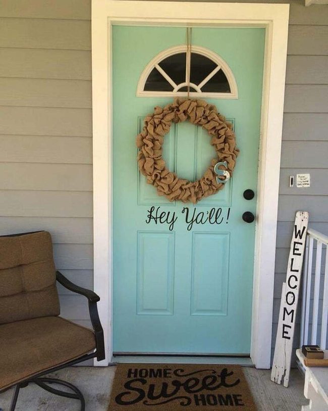 Burlap Wreath Farmhouse Welcome
