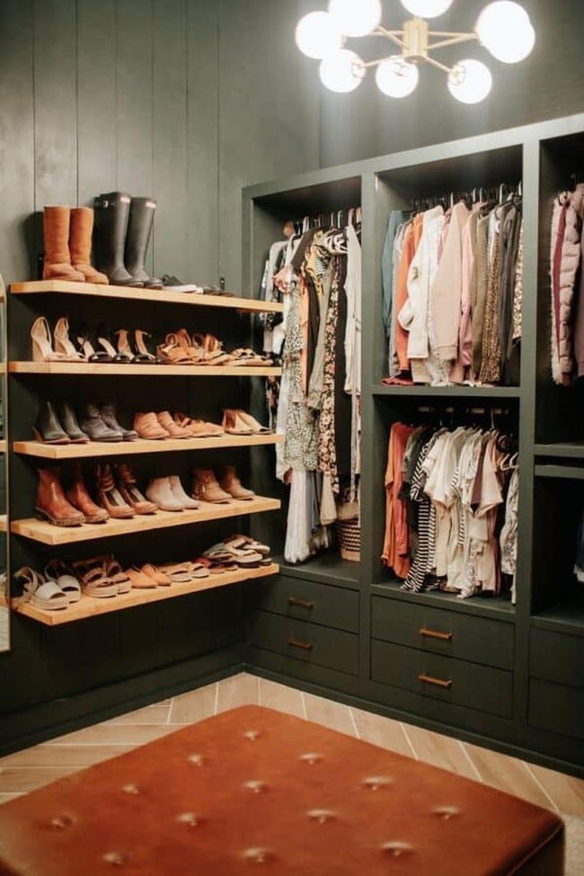 Dark Charcoal Walk-In Closet System