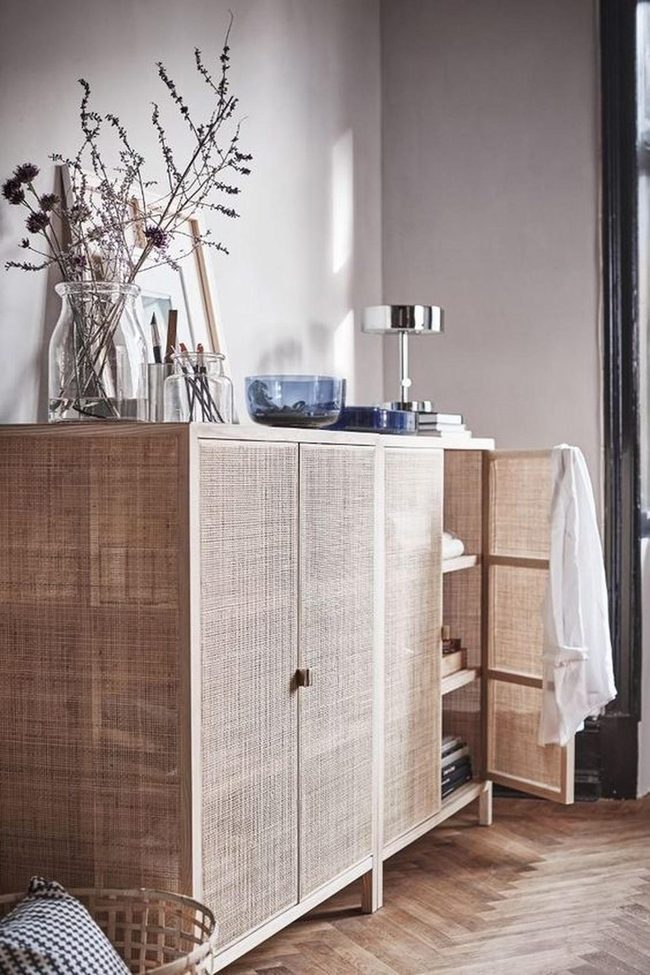 Rattan Cabinet Natural Storage