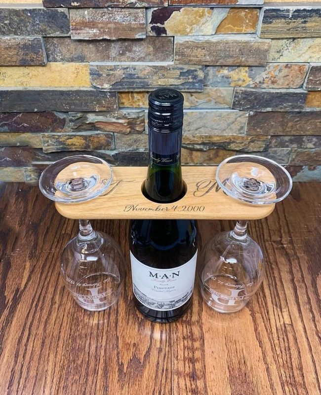 Personalized Wood Wine Board Servers
