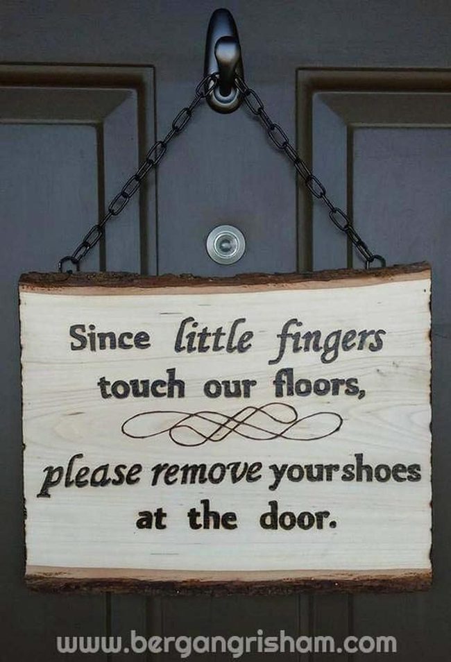 Charred Wood Message Signs