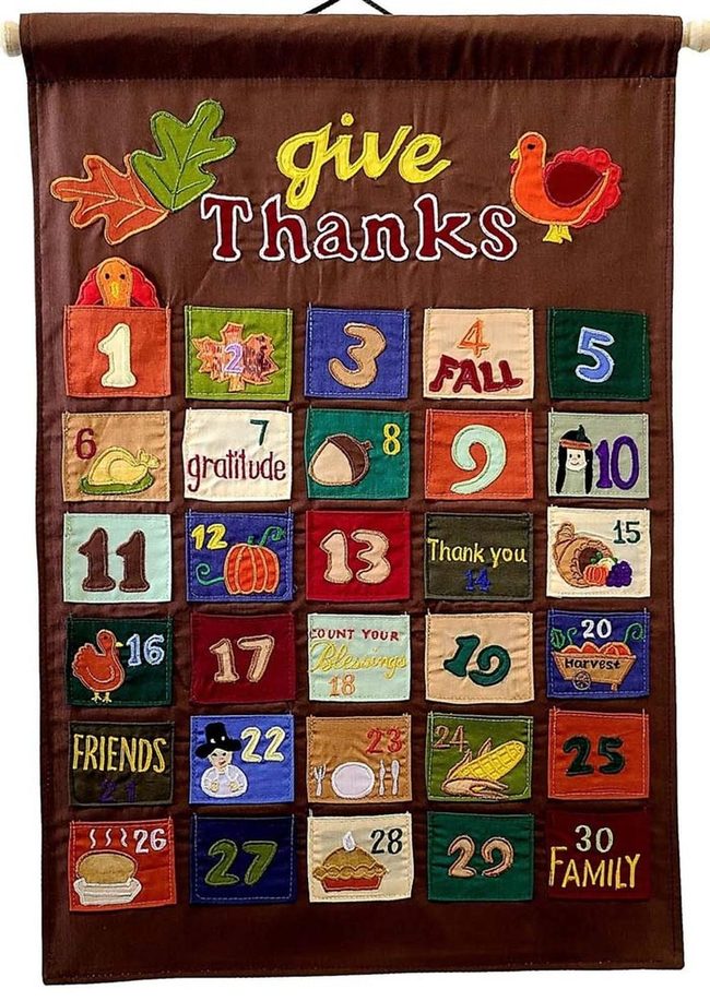 Daily Gratitude Countdown Calendar