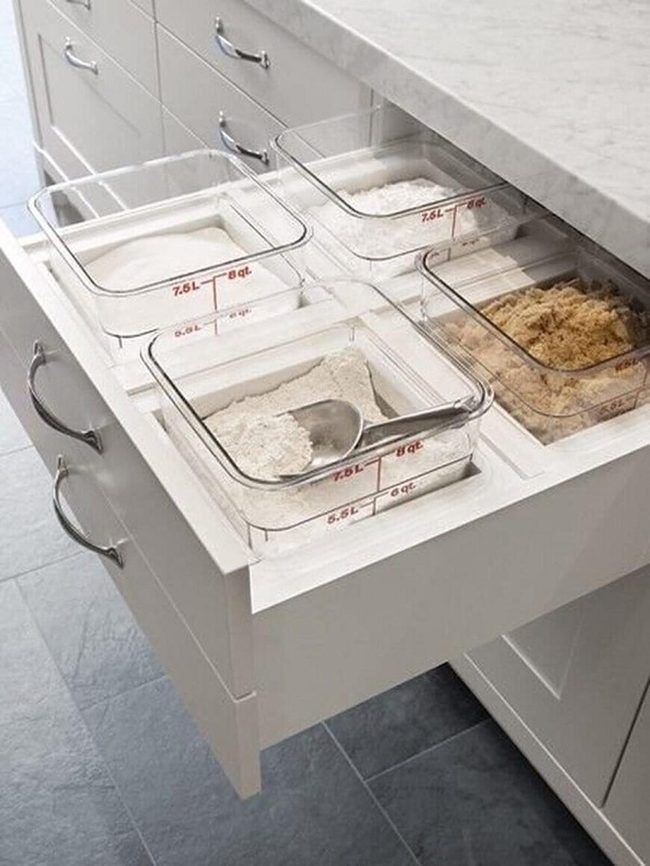 Eye-Level Baking Drawer Organization