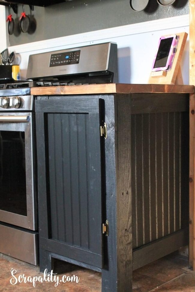 Dark Wood Meets Light Butcher Block