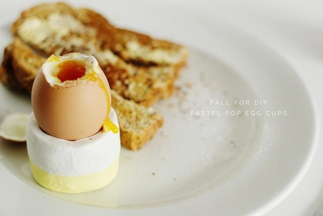 Golden Yolk On Ceramic Simplicity