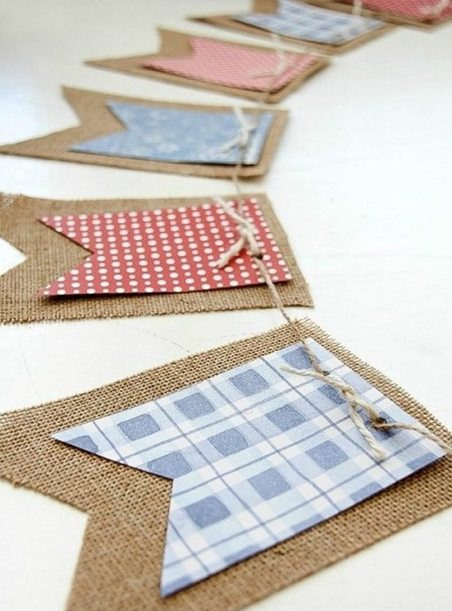 Red White Blue Paper Banners
