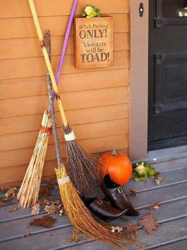Witches Only Parking Brooms