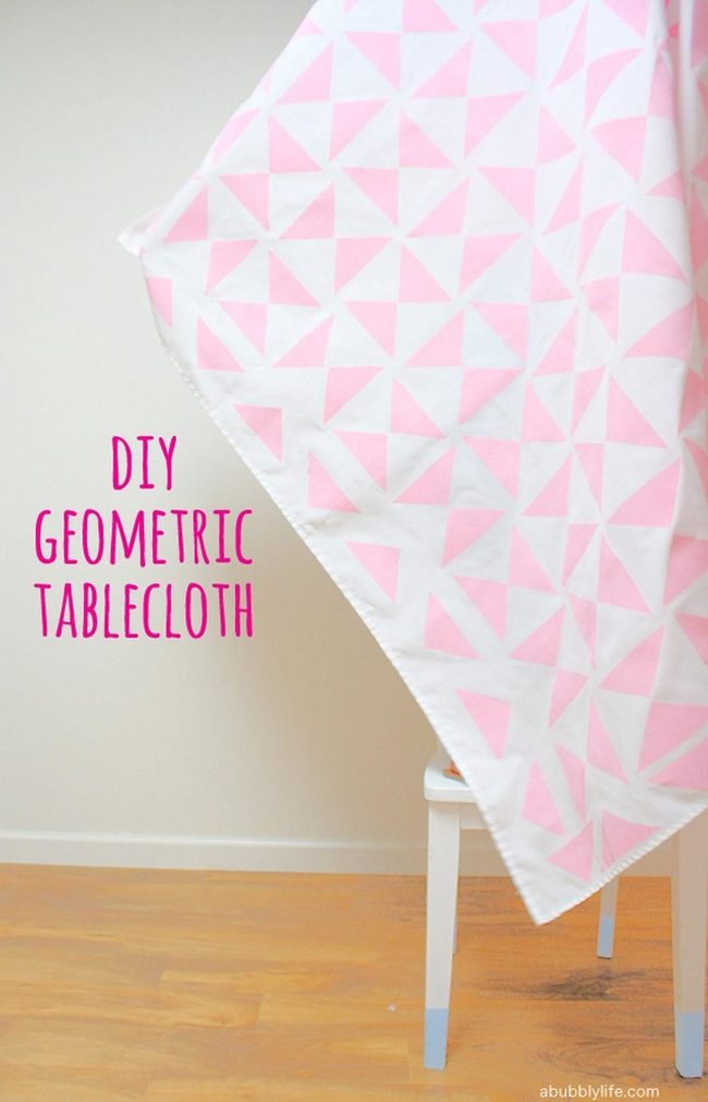 Pink Geometry Meets Wooden Warmth
