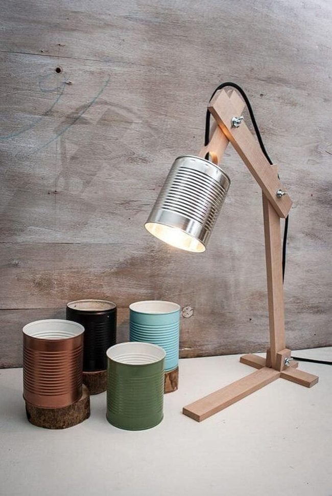 Tin Can Lamp Industrial Glow