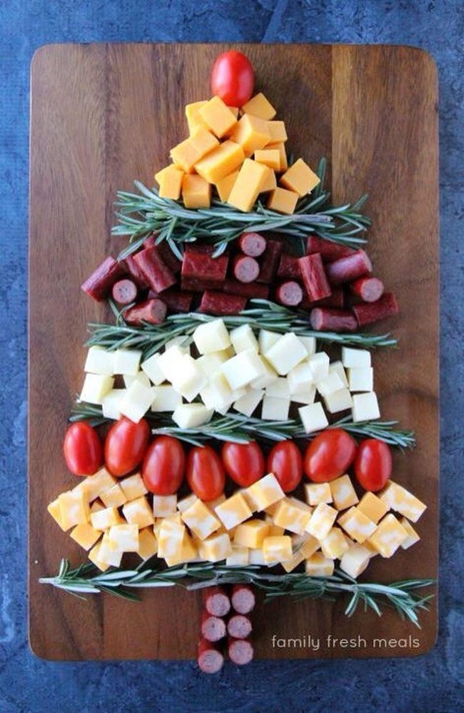Colorful Cheese Tree Platter