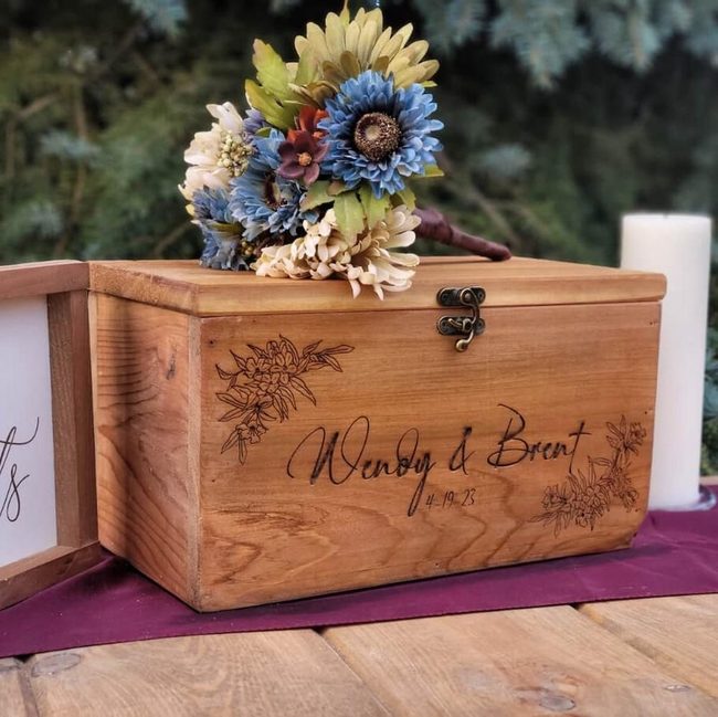Wooden Memory Boxes For Weddings