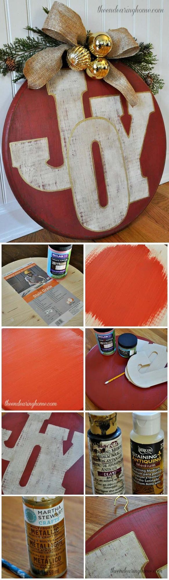 Oversized Foam Ornaments With Glitter
