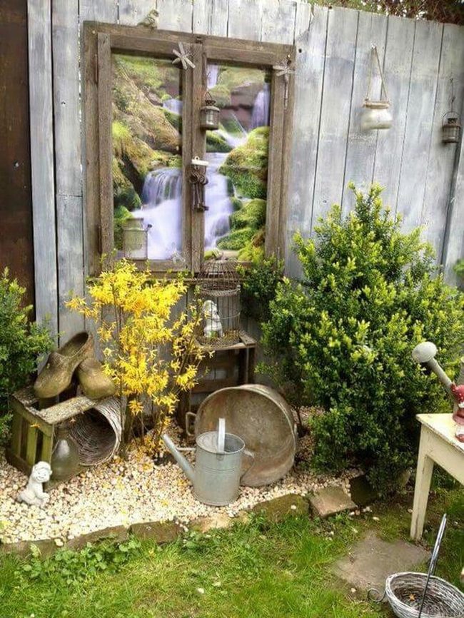 Vintage Window Frames Garden Statement