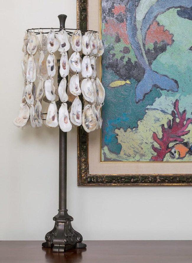 Oyster Shell Shadow Lamp