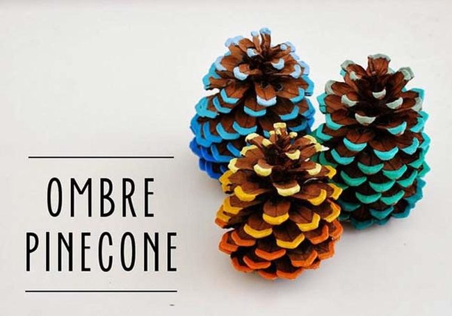 Ombre Pinecones, Autumn'S Gradient