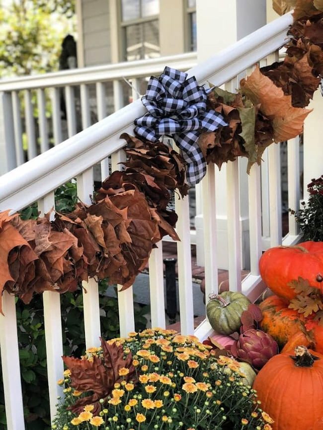 Oversized Sycamore Leaf Garland