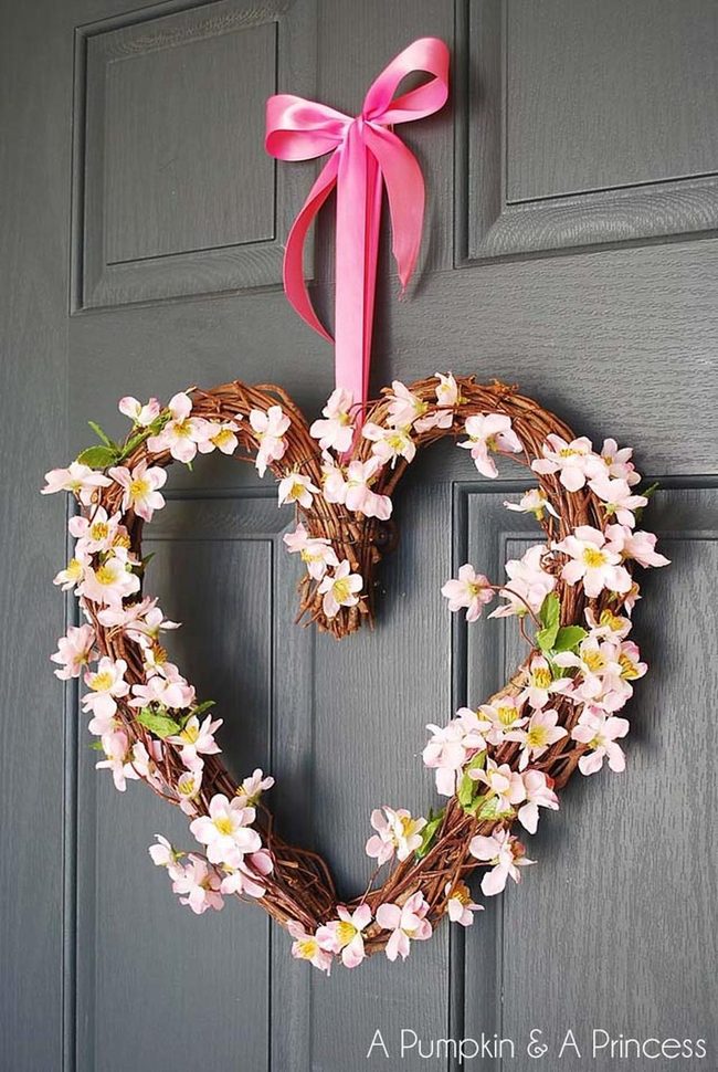 Grapevine Wreath With Delicate Blooms