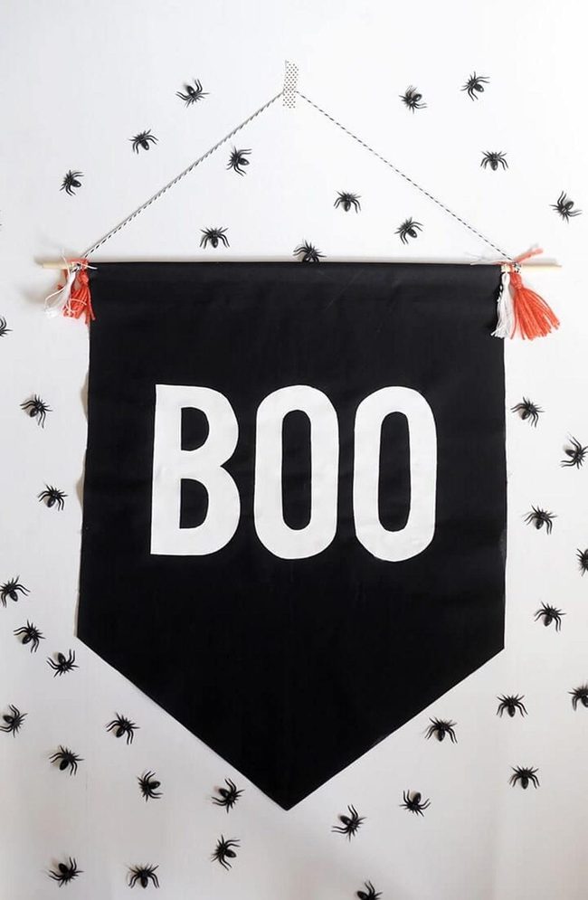 Felt Boo Banner Halloween